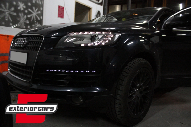 LED DRL dnevna svjetla & žmigavci OEM Facelift dizajn / Audi Q7 4L (2006-2009) - Slika 12