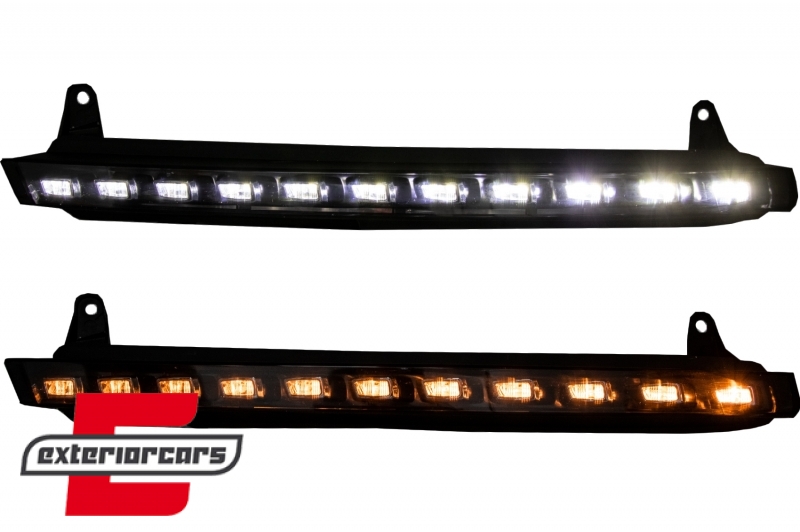 LED DRL dnevna svjetla & žmigavci OEM Facelift dizajn / Audi Q7 4L (2006-2009) - Slika 2
