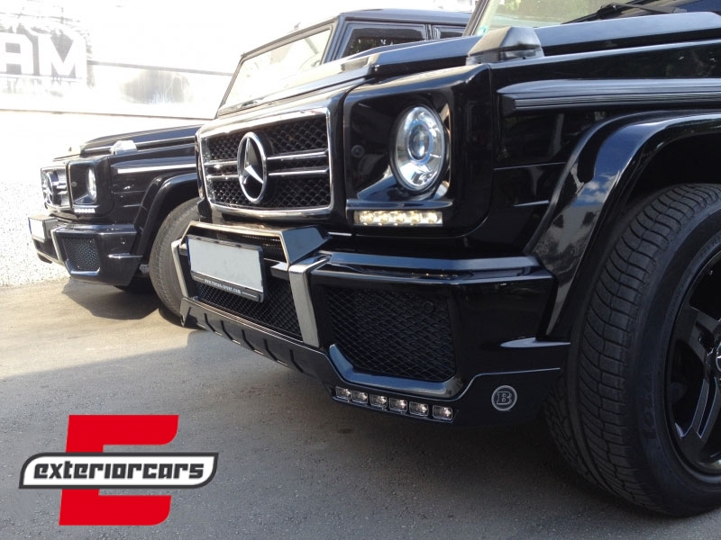 Poklopci svjetla (crna) & LED DRL (chrome) G65 AMG dizajn / Mercedes G-klasa W463 (1989-2012) - Slika 20