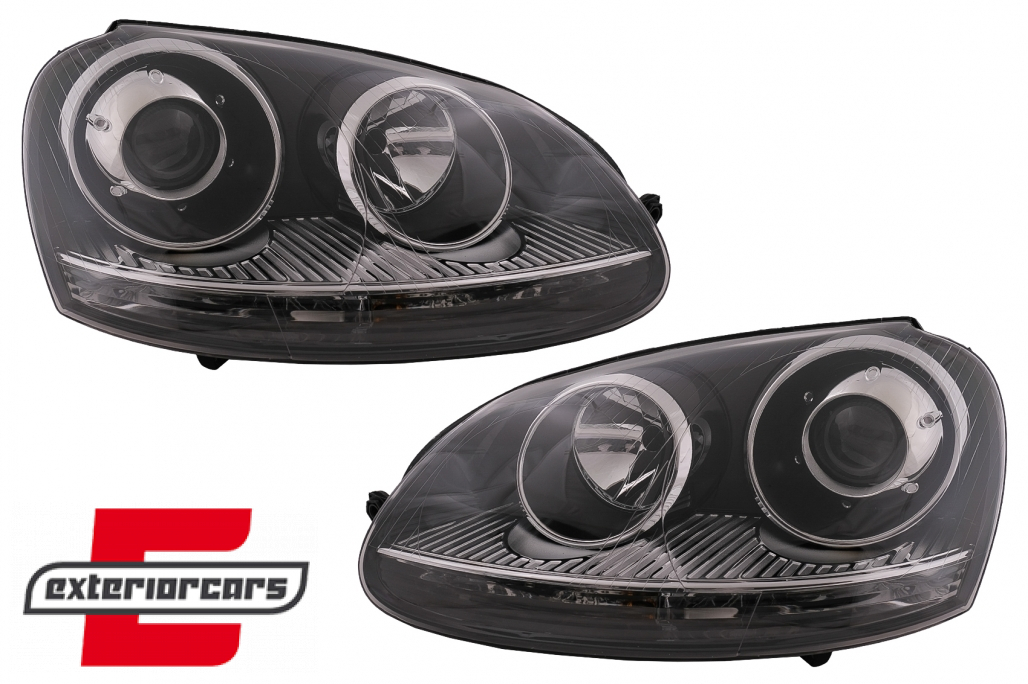 Prednji farovi GTI R32 Xenon look (chrome) / VW Golf 5 V Mk5 (2003-2007) Jetta (2005-2010)