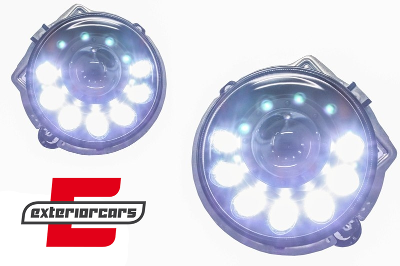 LED prednji farovi Bi-Xenon dizajn (crna) / Mercedes G-klasa W463 (1989-2012) - Slika 5