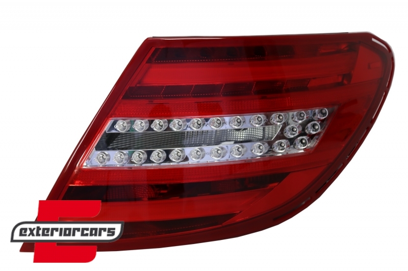 LED stražnja svjetla (crvena/kristal) / Mercedes C-klasa W204 limuzina (2007-2010) - Slika 3