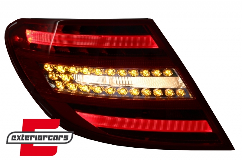 LED stražnja svjetla (crvena/kristal) / Mercedes C-klasa W204 limuzina (2007-2010) - Slika 7
