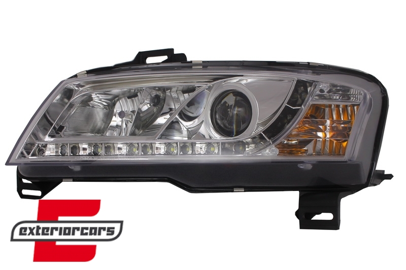 Prednja svjetla LED DayLight (chrome) / Fiat Stilo 3p (2001-2008) - Slika 2