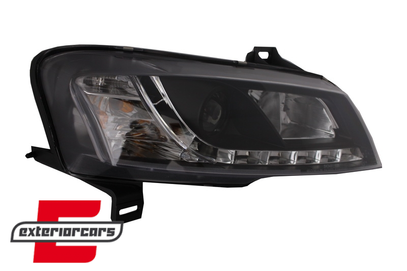 Prednja svjetla LED DayLight (crna) / Fiat Stilo 3p (2001-2008) - Slika 3
