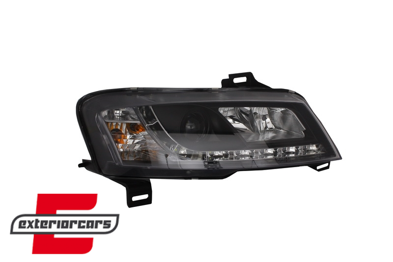 Prednja svjetla LED DayLight (crna) / Fiat Stilo 3p (2001-2008) - Slika 4