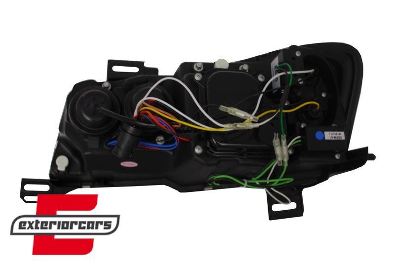 Prednja svjetla LED DayLight (crna) / Fiat Stilo 3p (2001-2008) - Slika 7