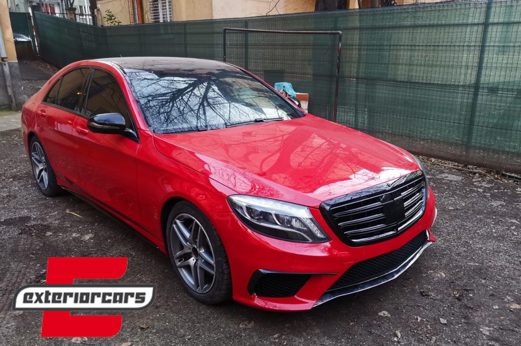 Prednja maska S63 AMG dizajn Night Vision (piano crna) / Mercedes S-klasa W222 (2014-08.2020) - Slika 5