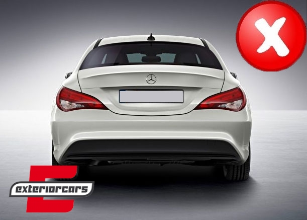 Difuzor zraka & nastavci auspuha AMG dizajn (crna/srebrna) / Mercedes CLA W117 (2013-2018) - Slika 13