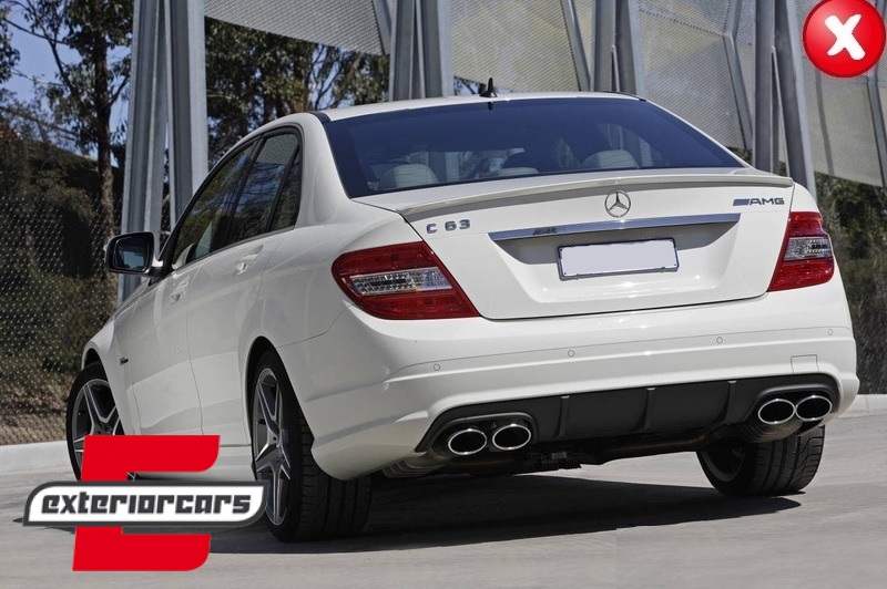 Difuzor zraka C63 AMG dizajn (mat crna) / Mercedes C-klasa W204 C204 AMG Sport Line (2011-2014) Limuzina Coupe - Slika 9