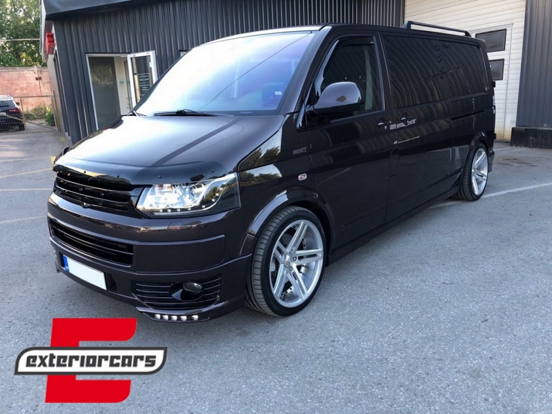 Prednji nastavak branika LED DRL Sportline dizajn / VW Transporter Multivan Caravelle T5 T5.1 Facelift (2010-2015) - Slika 7