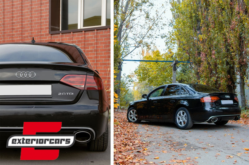 Difuzor zraka & nastavci auspuha RS4 dizajn / Audi A4 B8 limuzina karavan (2007-2011) - Slika 14