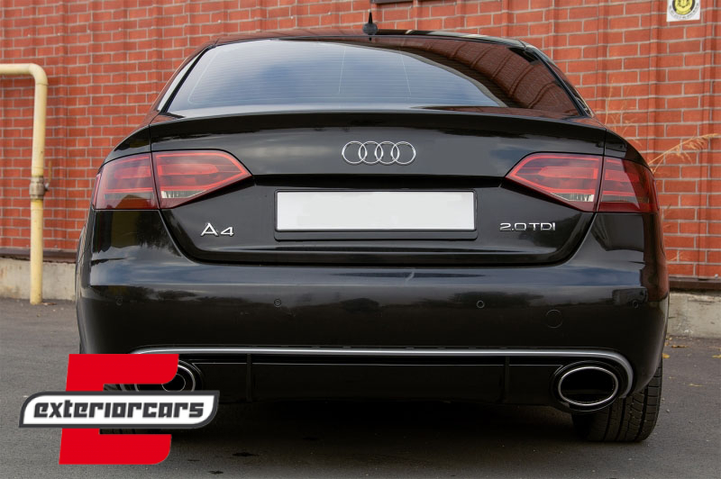 Difuzor zraka & nastavci auspuha RS4 dizajn / Audi A4 B8 limuzina karavan (2007-2011) - Slika 13