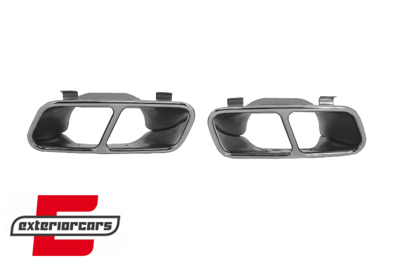 Difuzor zraka & nastavci auspuha AMG dizajn (crna/srebrna) / Mercedes CLA W117 (2013-2018) - Slika 10