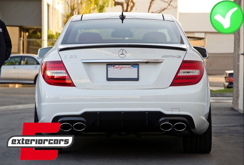 Difuzor zraka C63 AMG dizajn (mat crna) / Mercedes C-klasa W204 C204 AMG Sport Line (2011-2014) Limuzina Coupe - Slika 10