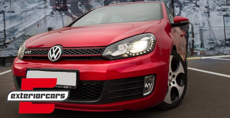 Prednja maska GTI dizajn (piano crna) / VW Golf 6 VI (2008-2012) - Slika 5