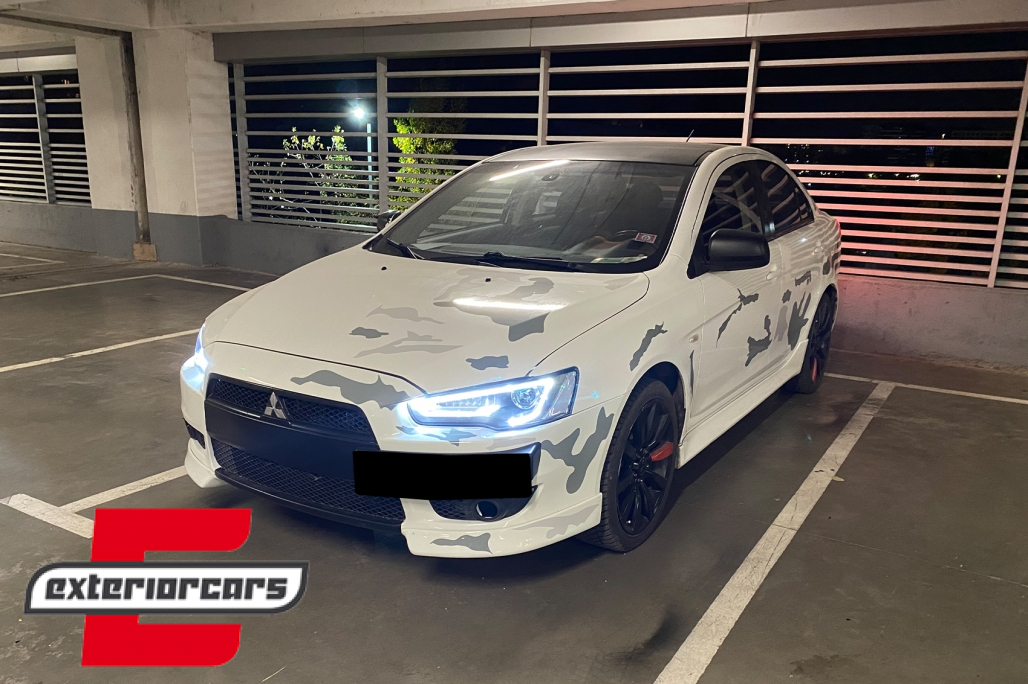 Prednja svjetla LED DRL SEQ žmigavci (crna) / Mitsubishi Lancer 8 (2007-2017) - Slika 8