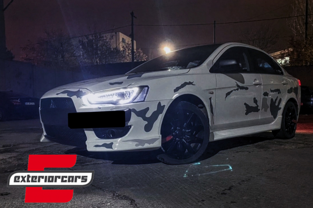 Prednja svjetla LED DRL SEQ žmigavci (crna) / Mitsubishi Lancer 8 (2007-2017) - Slika 9