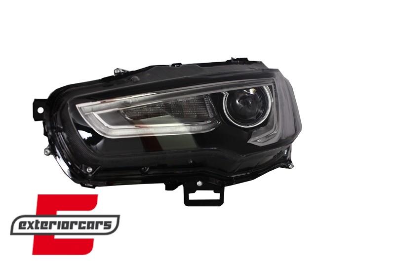 Prednja svjetla LED DRL SEQ žmigavci (crna) / Mitsubishi Lancer 8 (2007-2017) - Slika 6