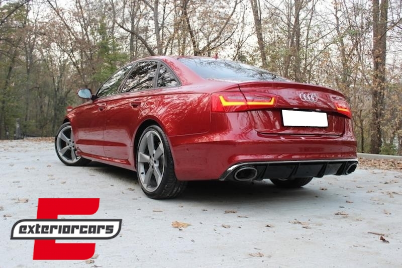 Difuzor zraka & nastavci auspuha RS6 dizajn / Audi A6 C7 4G limuzina karavan (2011-2014) - Slika 8
