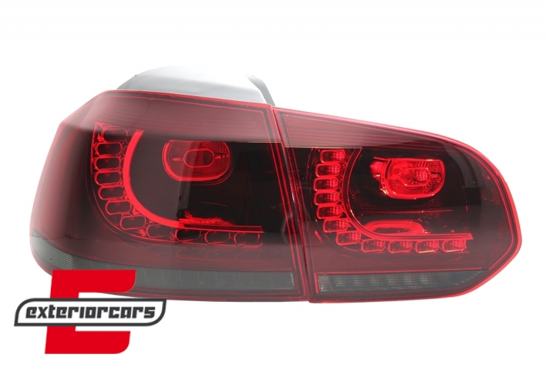 Full LED stražnja svjetla R20 dizajn (crvena/smoke) / VW Golf 6 VI (2008-2013) - Slika 4