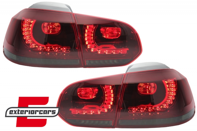 Full LED stražnja svjetla R20 dizajn (crvena/smoke) / VW Golf 6 VI (2008-2013) - Slika 5