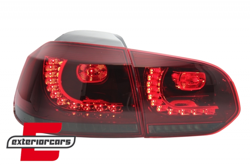 Full LED stražnja svjetla R20 dizajn (crvena/smoke) / VW Golf 6 VI (2008-2013) - Slika 6