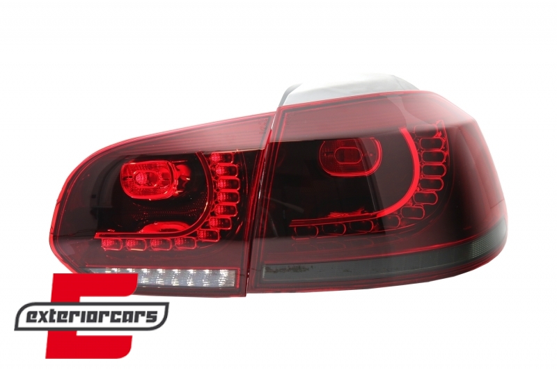 Full LED stražnja svjetla R20 dizajn (crvena/smoke) / VW Golf 6 VI (2008-2013) - Slika 9