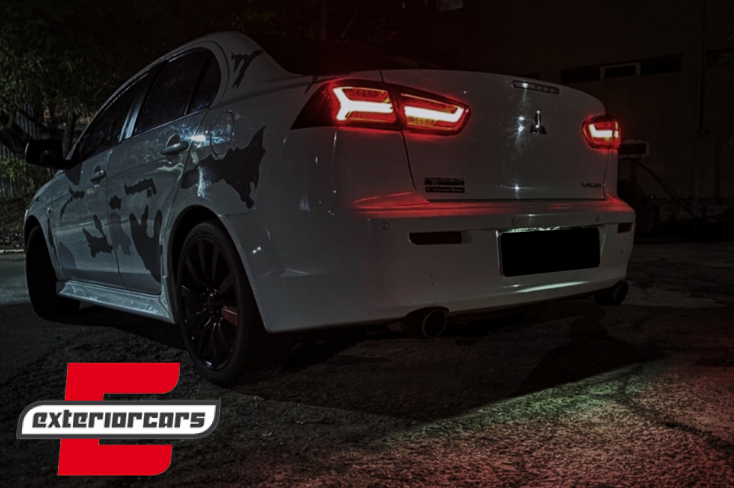 Full LED stražnja svjetla SEQ žmigavci (crvena) / Mitsubishi Lancer 8 limuzina (2007-2017) - Slika 9