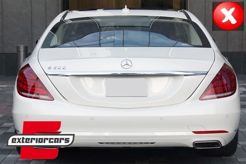Difuzor zraka & nastavci auspuha S63 AMG dizajn / Mercedes S-klasa W222 Sport Line (2013-06.2017) - Slika 14