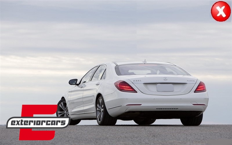 Difuzor zraka & nastavci auspuha S63 AMG dizajn / Mercedes S-klasa W222 Sport Line (2013-06.2017) - Slika 13
