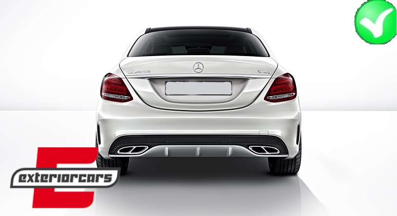 Difuzor zraka & nastavci auspuha C63 AMG dizajn / Mercedes C-klasa W205 S205 (2014-2020) - Slika 16
