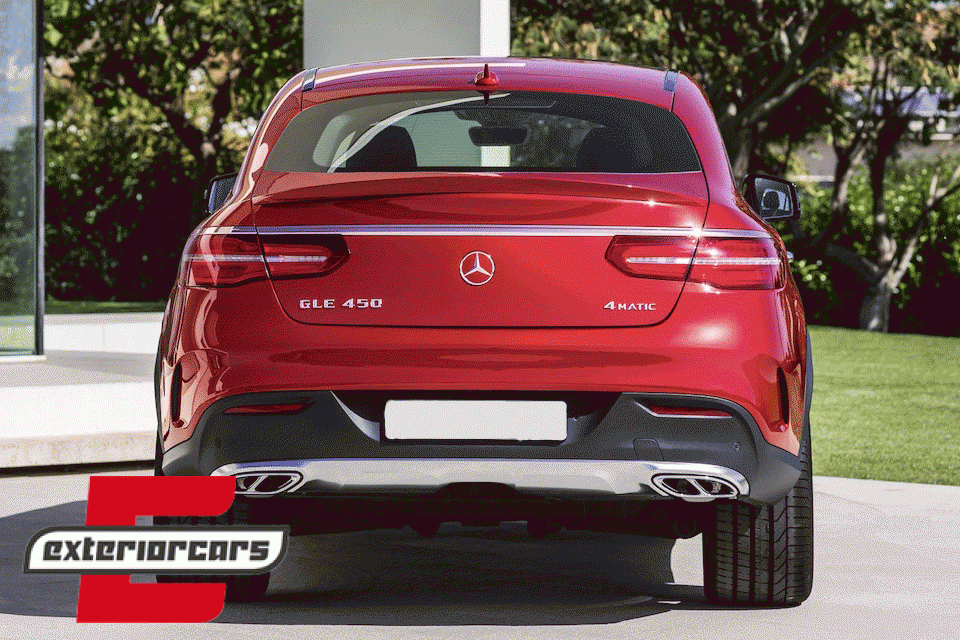 Nastavci auspuha AMG Sport dizajn / Mercedes GLC 45 X253 C253 GLE SUV W166 Coupe C292 450 C-klasa W205 C43 - Slika 7