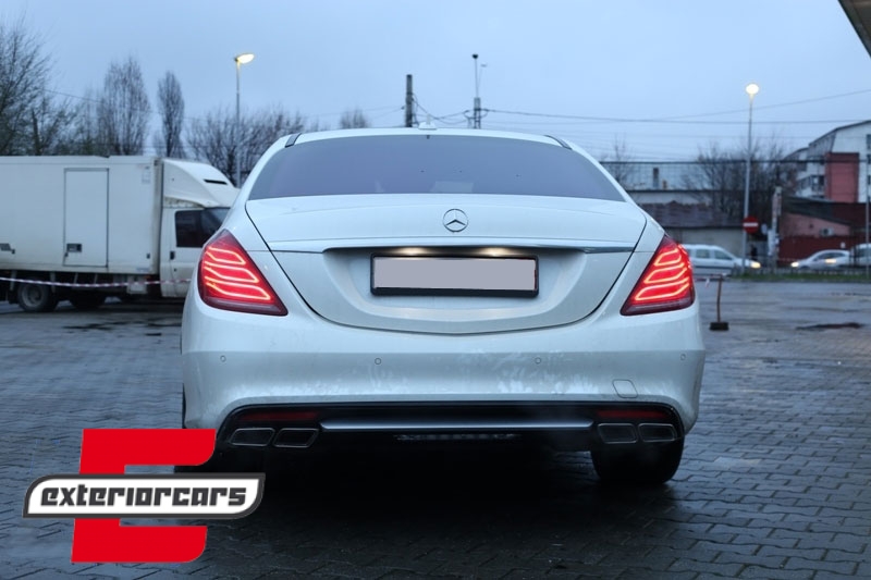 Zadnji branik & nastavci auspuha S63 AMG dizajn / Mercedes S-klasa W222 (2013-06.2017) - Slika 9