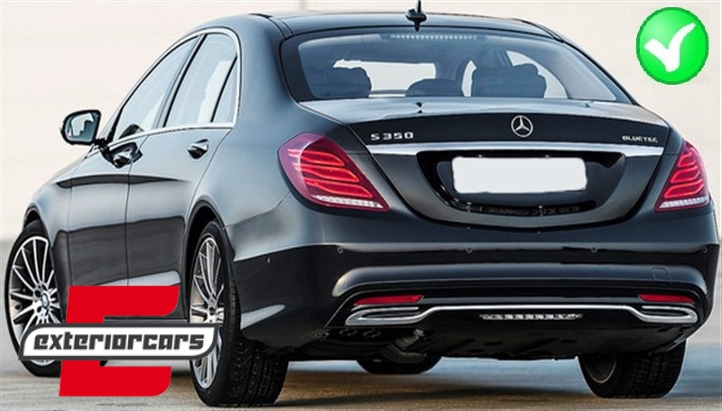 Difuzor zraka & nastavci auspuha S63 AMG dizajn / Mercedes S-klasa W222 Sport Line (2013-06.2017) - Slika 15