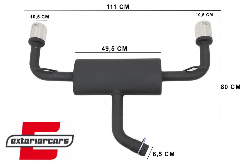 Kompletan ispušni sustav GTI dizajn / VW Golf 7 VII (2013-2019) - Slika 8