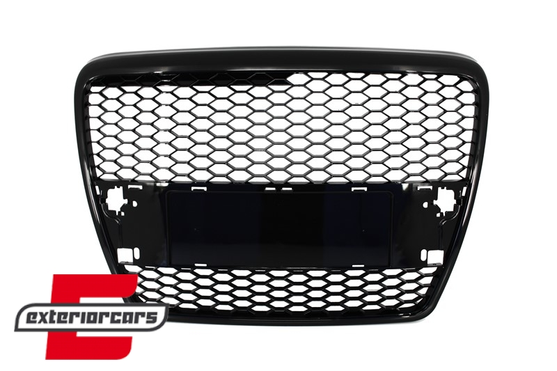 Prednja maska RS6 dizajn (piano crna) / Audi A6 4F 4F2 C6 (2004-2011) - Slika 3
