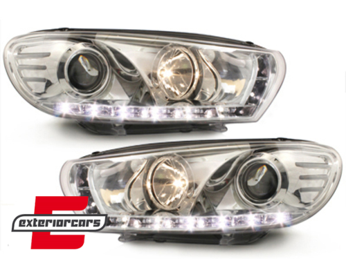 Prednja svjetla LED DayLight (chrome) / Volkswagen Scirocco (2008-04.2014) - Slika 2