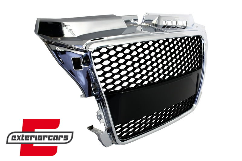 Prednja maska RS3 dizajn (chrome/crna) / Audi A3 S3 8P Facelift (2007-2012) - Slika 2