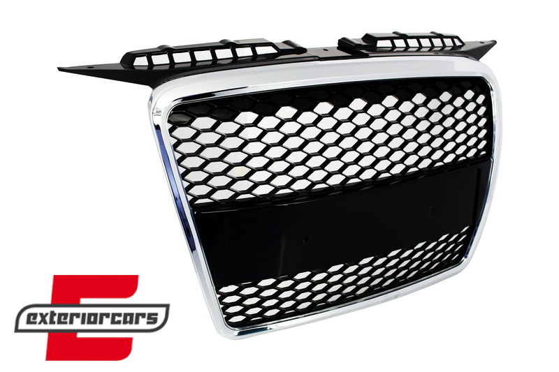 Prednja maska RS3 dizajn (chrome/mat crna) / Audi A3 8P 8PA (2004-2007) - Slika 2