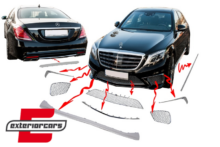 Chrome paket S65 AMG dizajn / Mercedes S-klasa W222 (2013-2017)