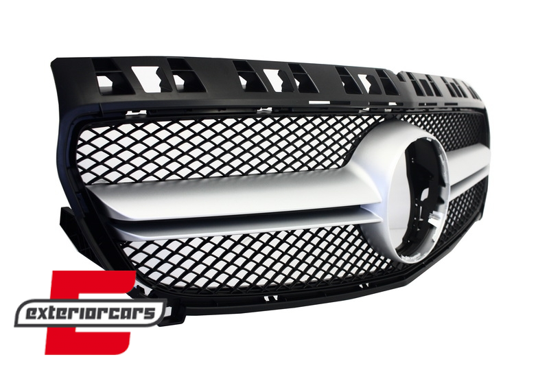 Prednja maska A45 AMG dizajn (srebrna) / Mercedes Benz A-klasa W176 (2012-08.2015) - Slika 2