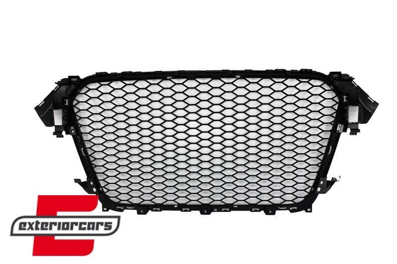 Prednja maska RS4 dizajn (chrome/piano crna) / Audi A4 S4 B8 Facelift (2012-2015) - Slika 7