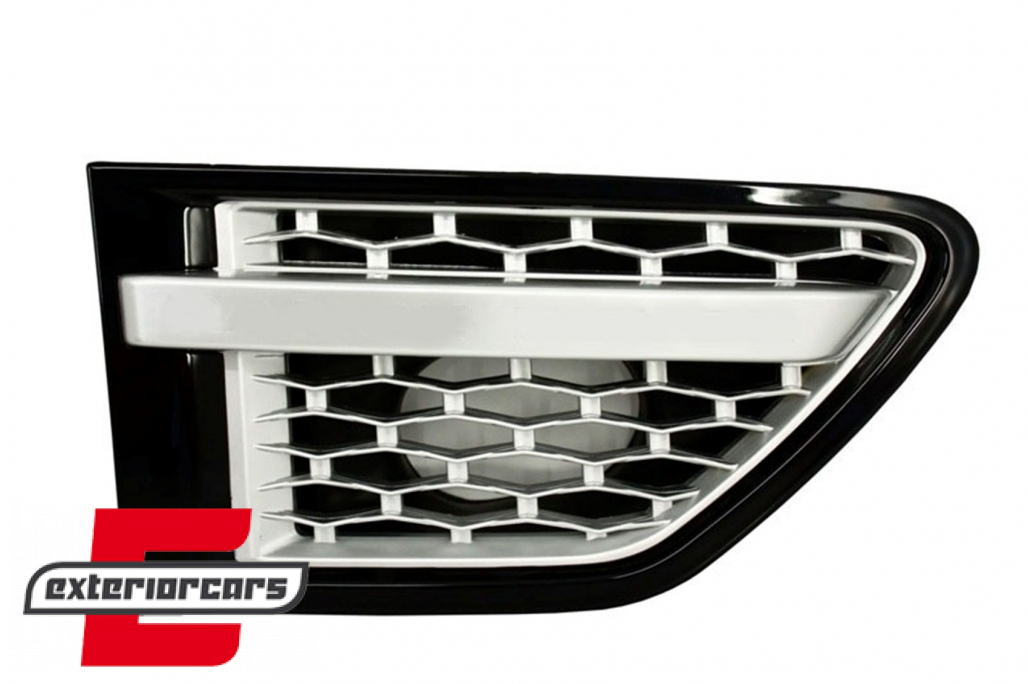 Prednja maska & bočni otvori Autobiography dizajn (piano crna/srebrna) / Land Range Rover Sport L320 Facelift (2009-2013) - Slika 8