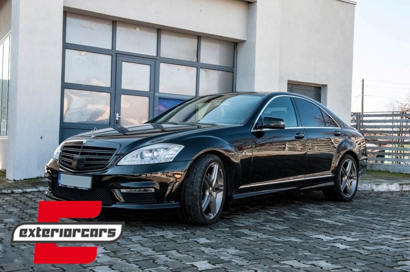 Prednja maska S63 S65 AMG dizajn (piano crna) / Mercedes S-klasa W221 Facelift (2010-2013) - Slika 7