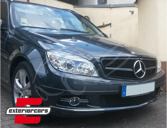 Prednja maska C63 AMG dizajn (piano crna) / Mercedes C-klasa C204 S204 W204 (2007-2014) - Slika 6