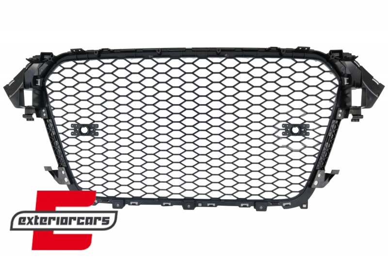 Prednja maska RS4 dizajn (chrome/piano crna) / Audi A4 S4 B8 Facelift (2012-2015) - Slika 8