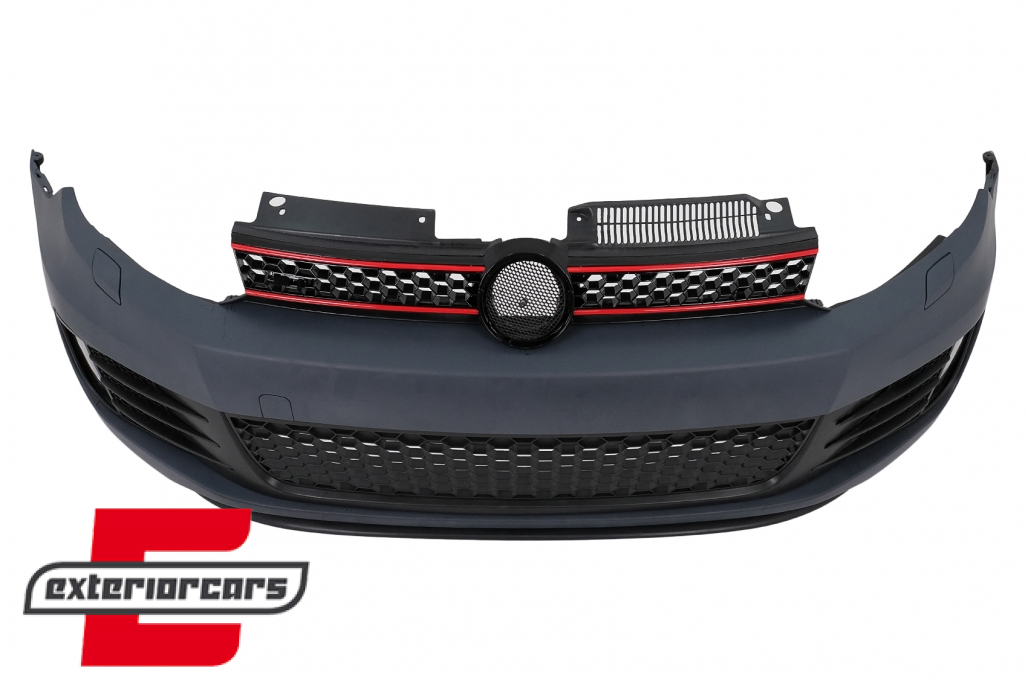 Prednji branik GTI dizajn & prednji nastavak branika (piano crna) / VW Golf VI 6 Hatchback Coupe (2008-2013) - Slika 4