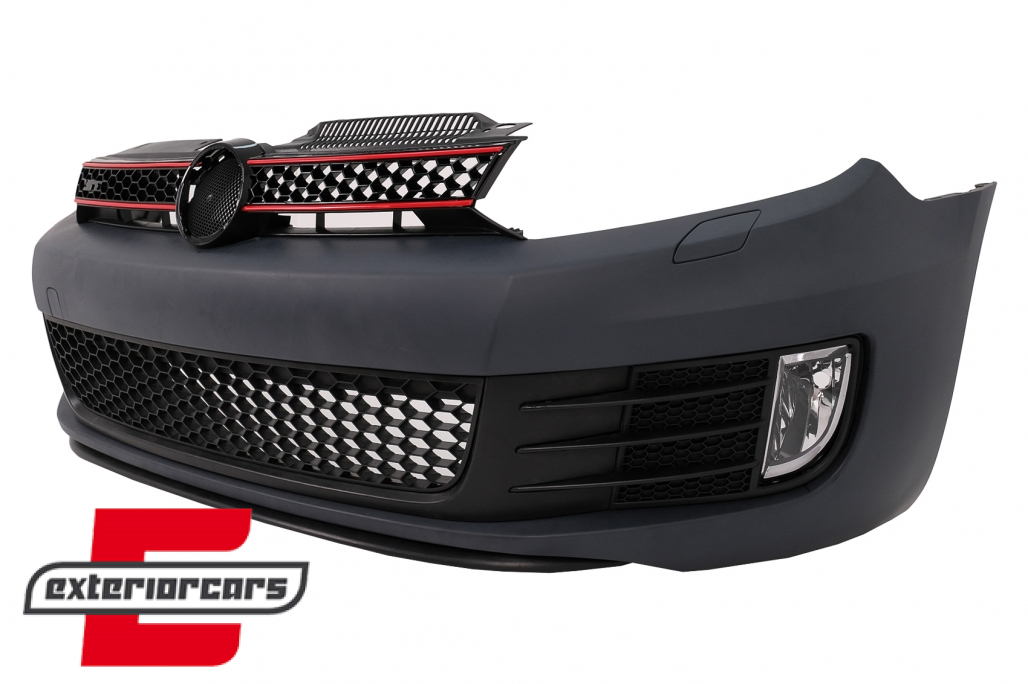 Prednji branik GTI dizajn & prednji nastavak branika (piano crna) / VW Golf VI 6 Hatchback Coupe (2008-2013) - Slika 5