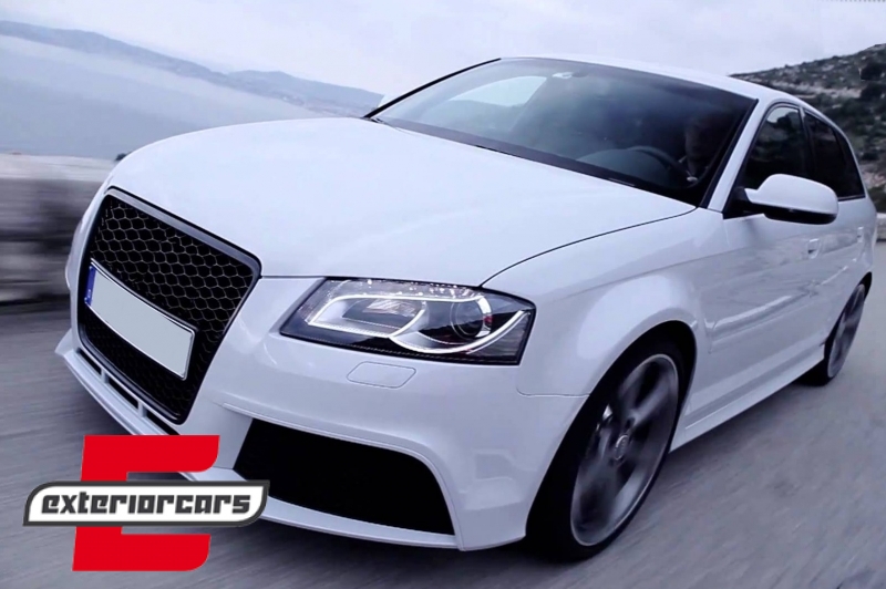 Prednji branik RS3 dizajn / Audi A3 8P Facelift Sportback Hatchback Cabrio (2009-2012) - Slika 7